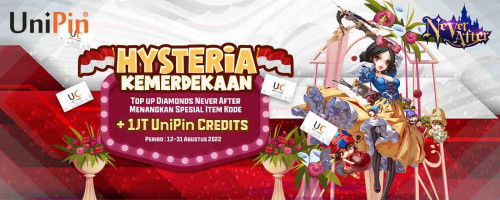 Hysteria Kemerdekaan! Semarak 17-an dengan Top Up Diamonds Never After di UniPin